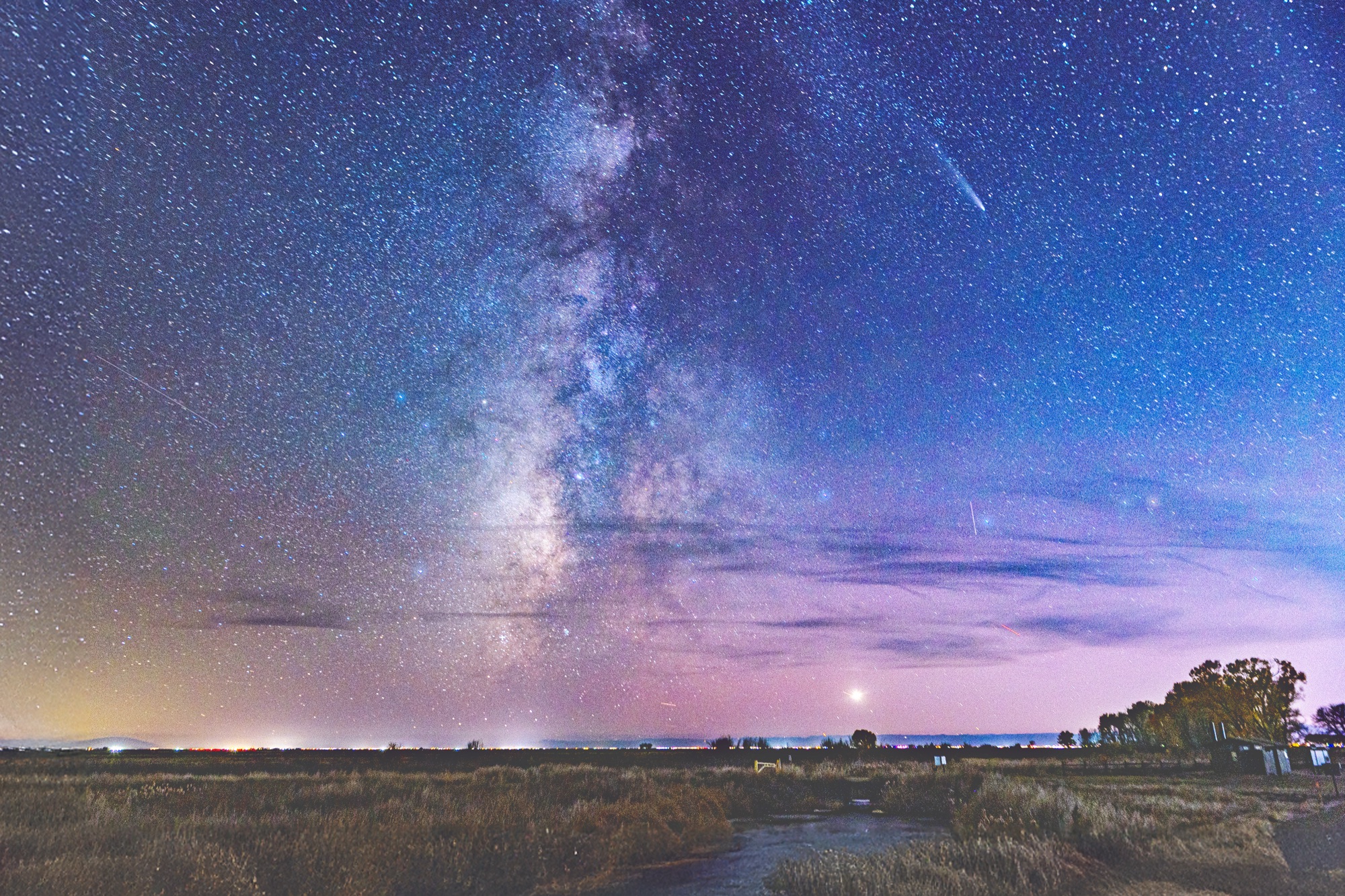 Comet C/2023 A3 above the San Luis Valley, October 2024