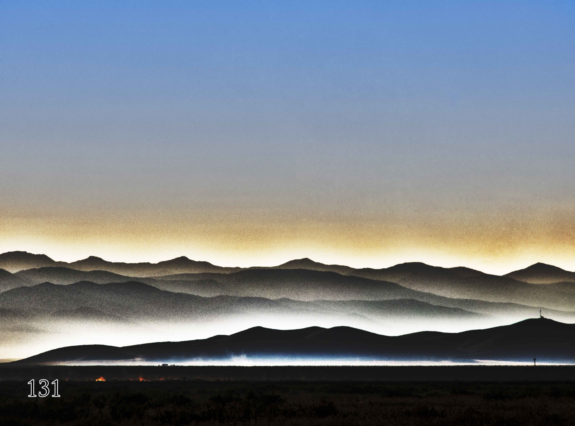 Low fog across the refuge flats